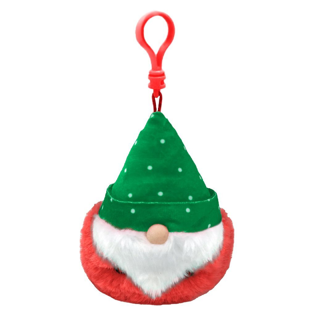 Ty Beanie Boo's Clip Christmas Gnome Turvey, 7cm