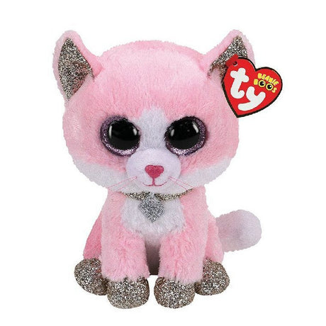Ty Beanie Boo's Fiona rosa Katze, 15 cm