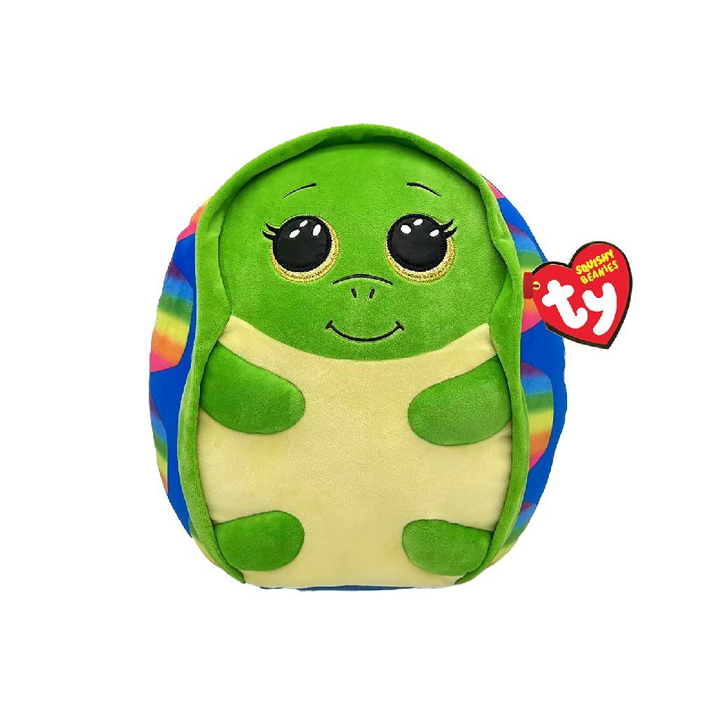 Ty squishy beanies knuffelkussen schildpad shruggie 20 cm