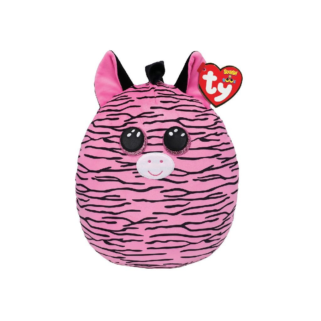 Ty se vrčí a boo mazlivé polštáře zebra zoey 23 cm