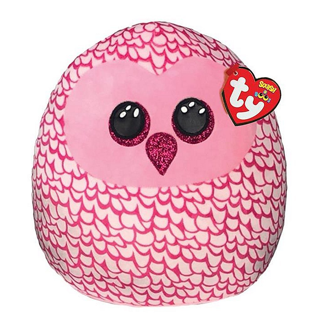 Ty squish e Boo kuscheleg Këssen Owl Pinky 23 cm