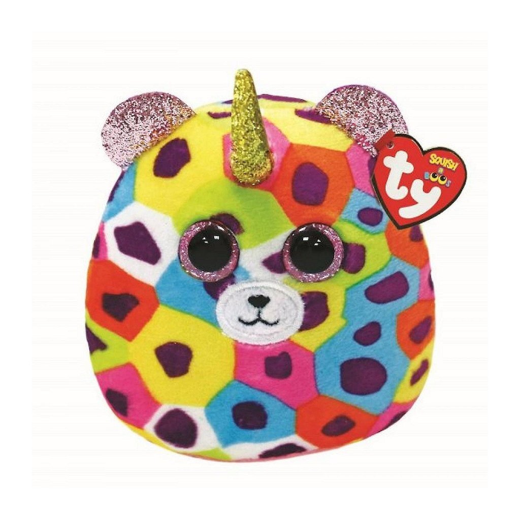 Ty squish en boo kuddkudde leopard giselle 8 cm