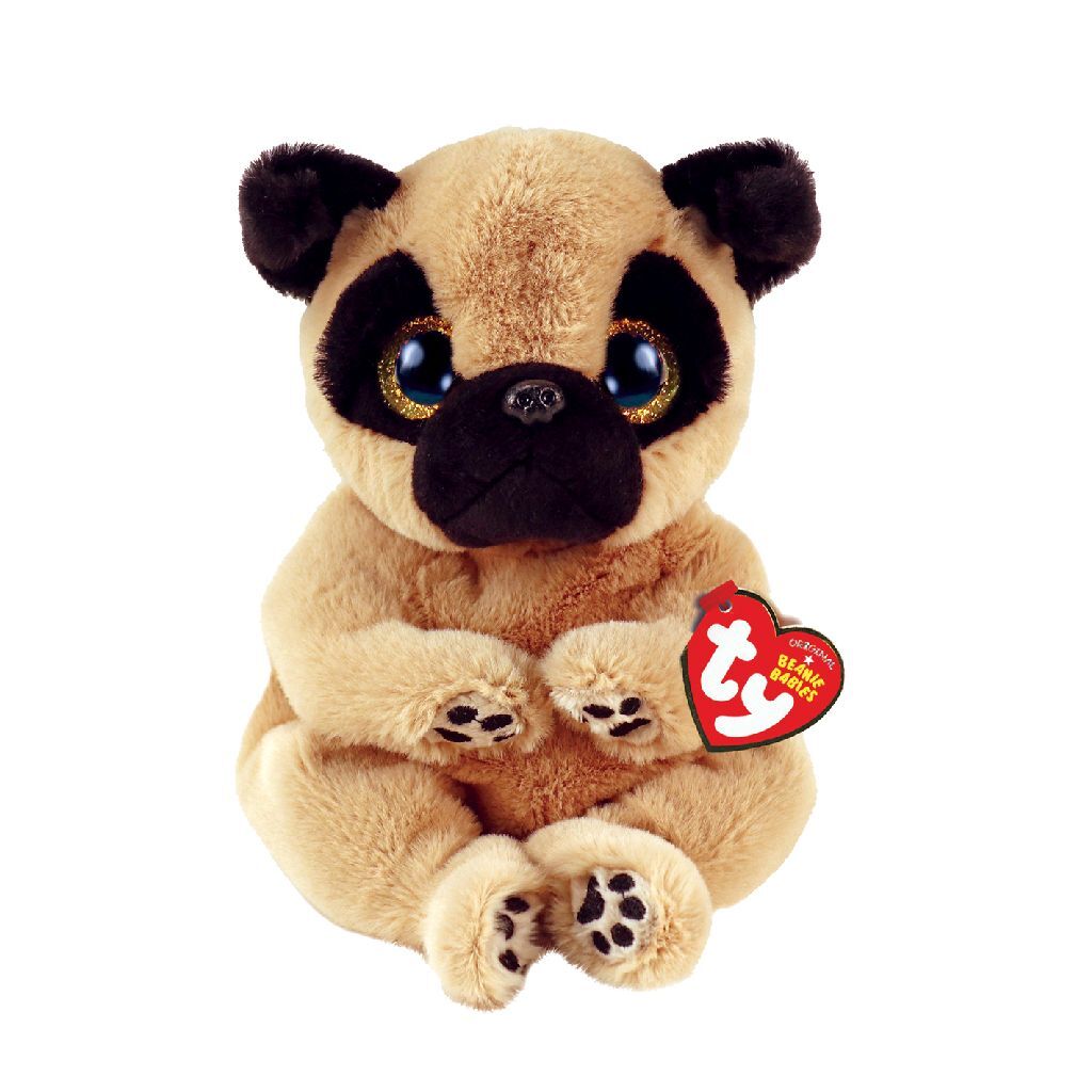 Ty Beanie Babies Bellies Izzy Pug, 15cm