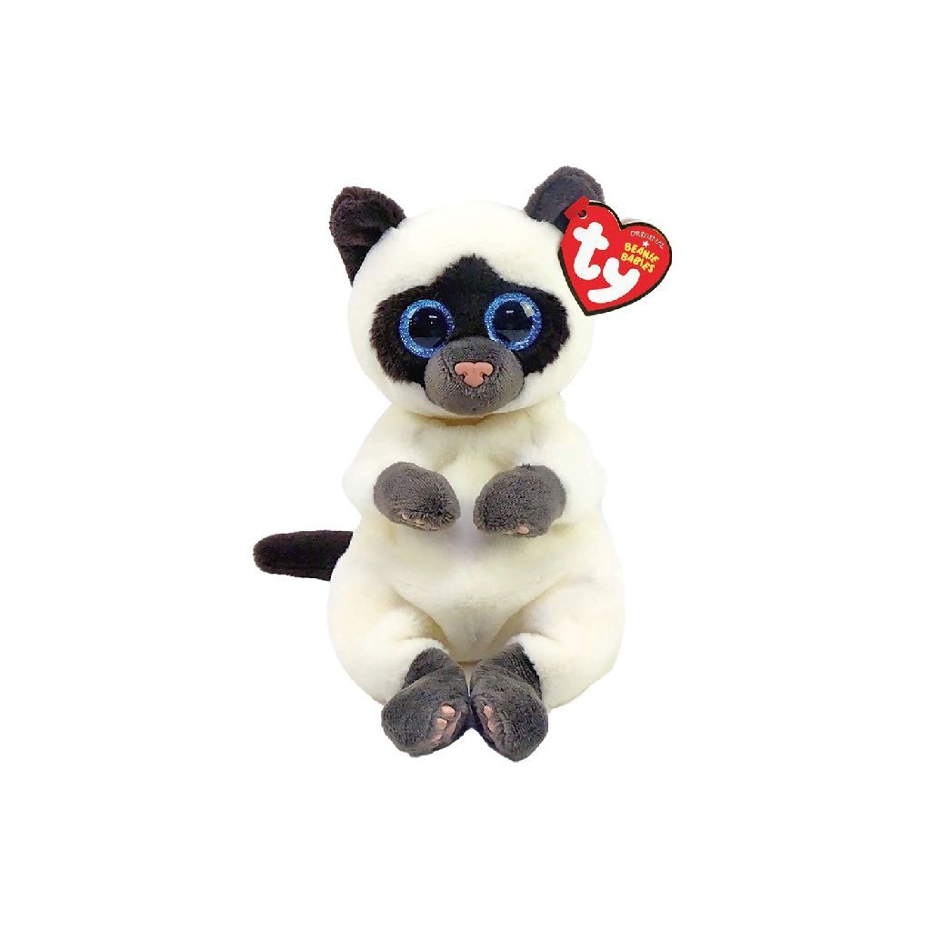 Ty Beanie Babies Bellies Miso Siames Katze, 15 cm