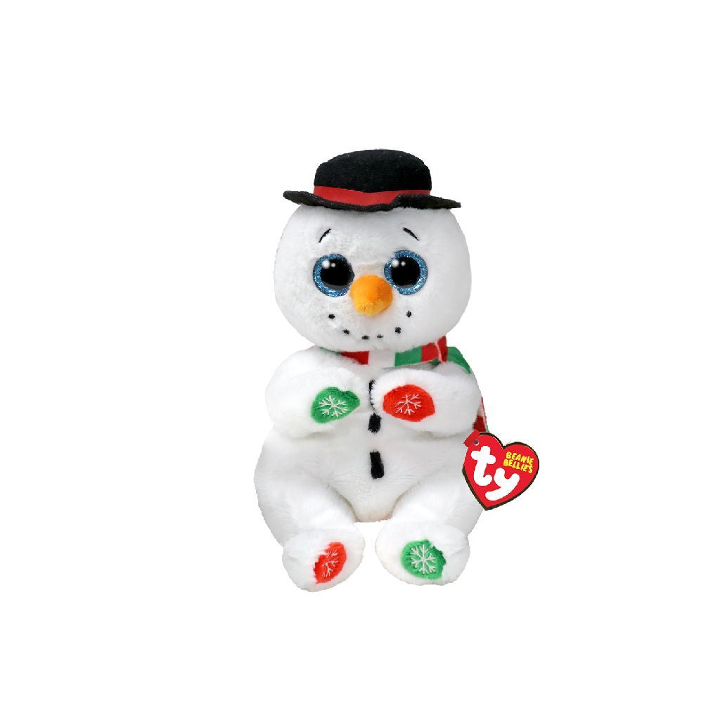 Ty Beanie Bellies Christmas Snowman Weaterby, 15 cm