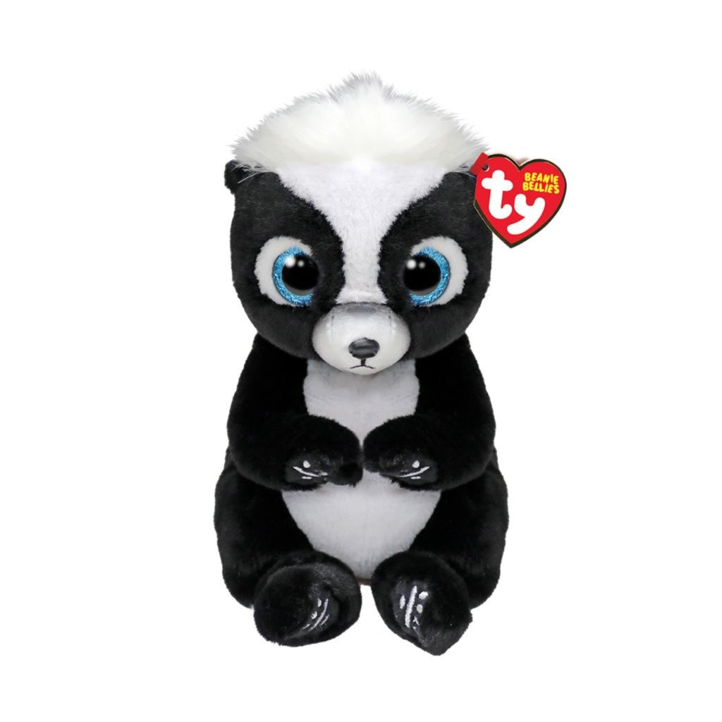 Ty beanie babies bellies rukus skunk, 15cm