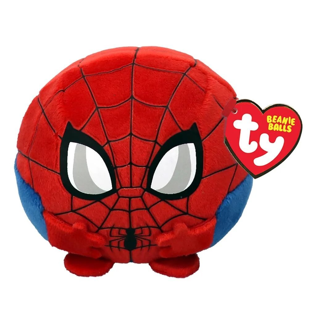 Ty beanie ty teeny puffies - marvel spiderman, 10cm