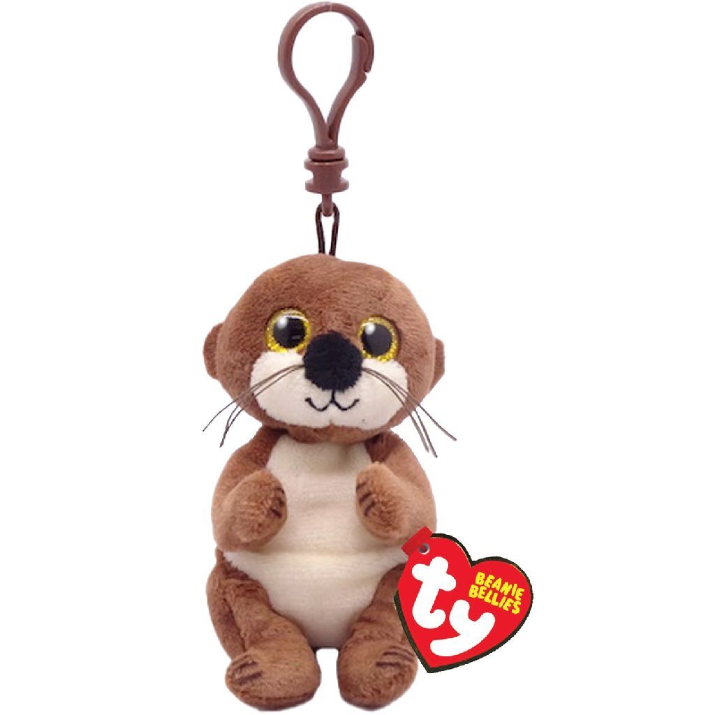 Ty Beanie Puppelcher Bellies Clip hänken Otter Mitch 10 cm