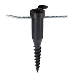 Leifheit Wäschetrockner-Center-Erdanker – inkl. Einschraubstange - 50 mm Durchmesser - schwarz