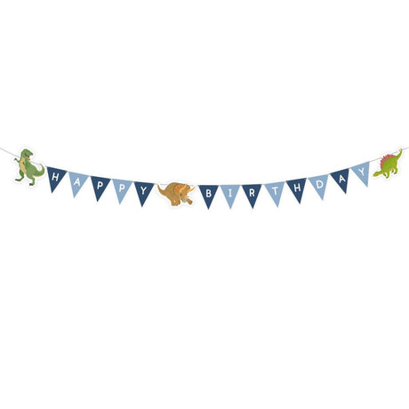 Einfache Dinosaurier-Buchstabengirlande 1,8 m