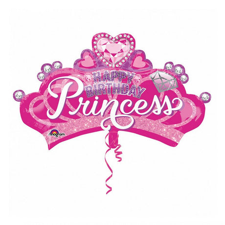 Anagram Folienballon Prinzessin Krone 81x48 cm