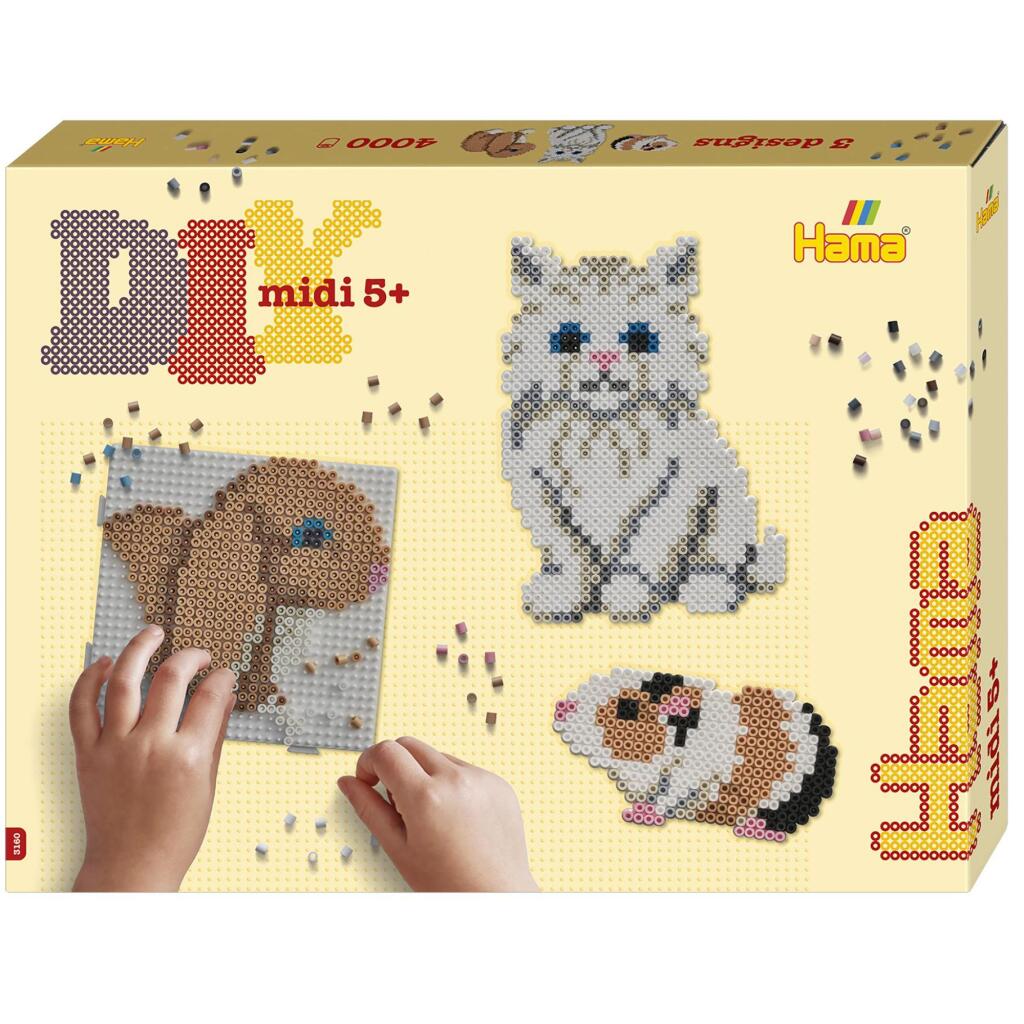 Hama -Bügel -Perlen -Set -Geschenkbox - süße Tiere, 4000st.