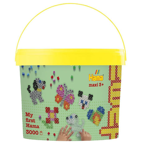 Hama Bügelperlen Maxi-Eimer + Regal 3000 Stück