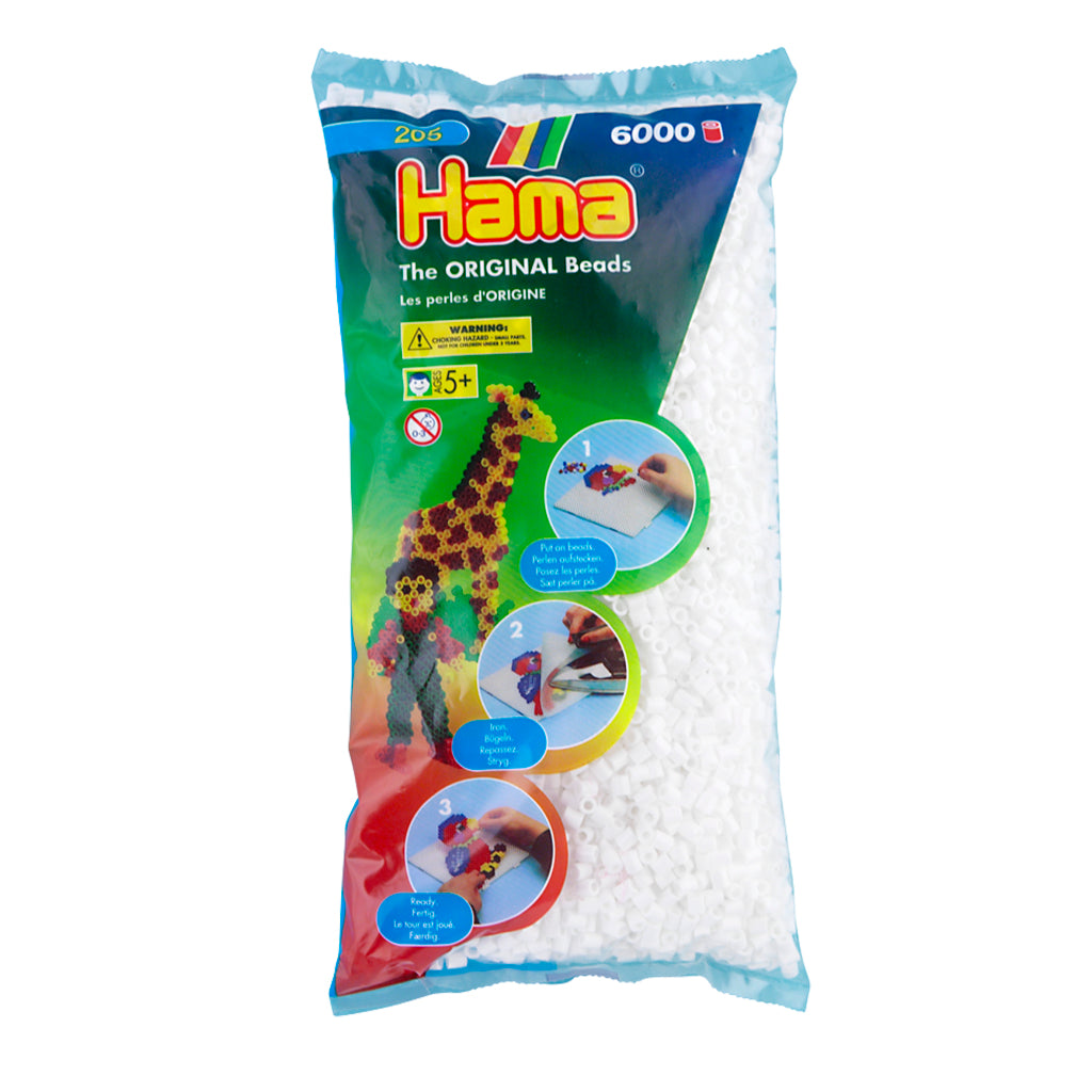 Hama String Beads String Perlen 6000 Stécker wäiss