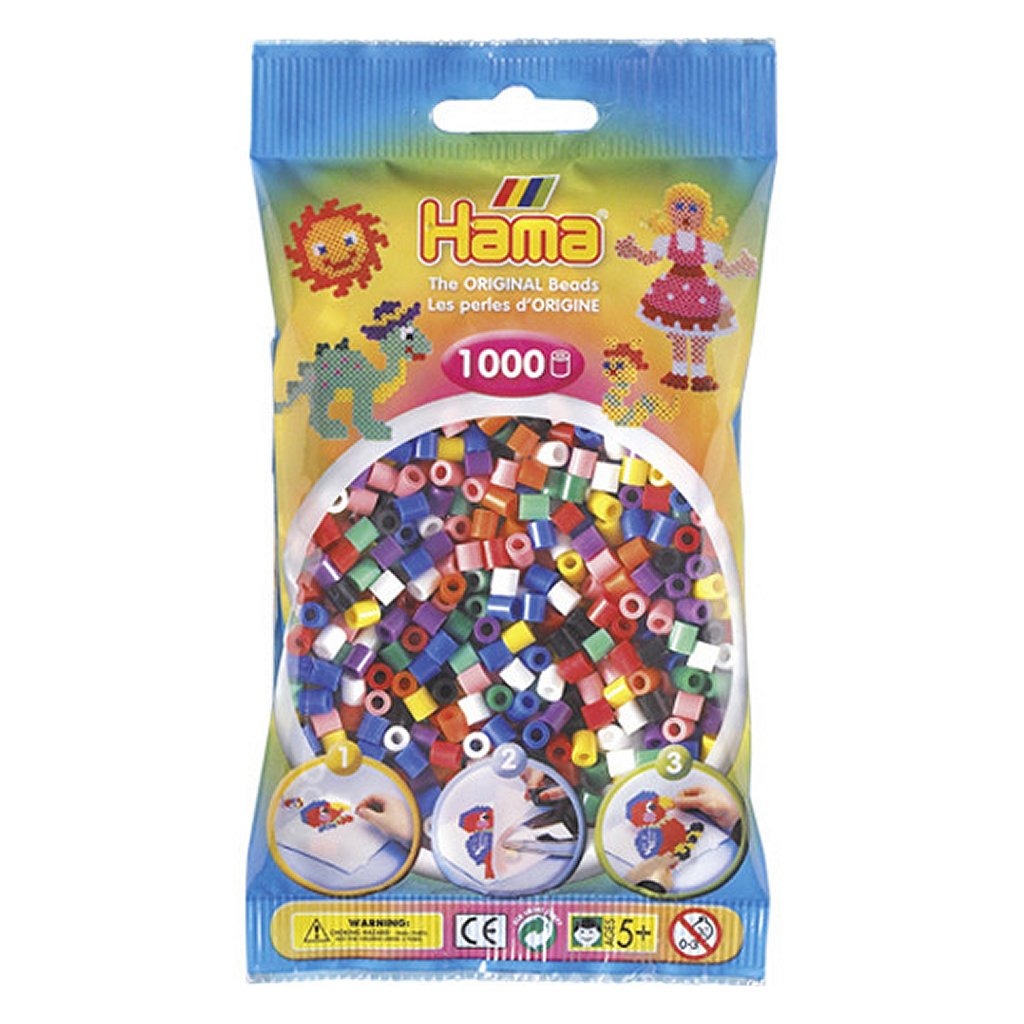 HAMA String Beads String perles Couleurs primaires 1000 pièces