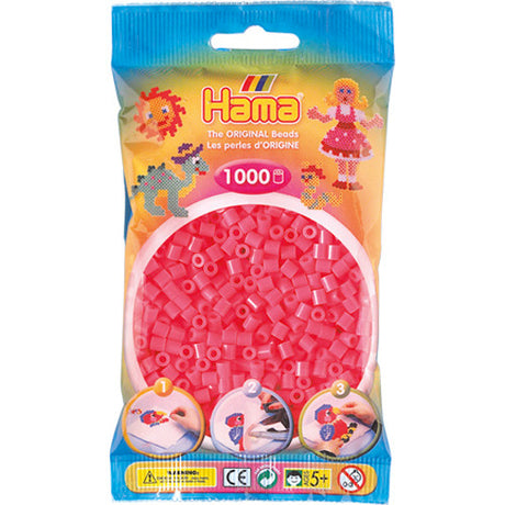 Hama -Eisenperlen 1000 Stück Cerise