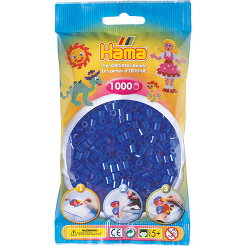 HAMA Iron Beads 1000 pièces néon bleu