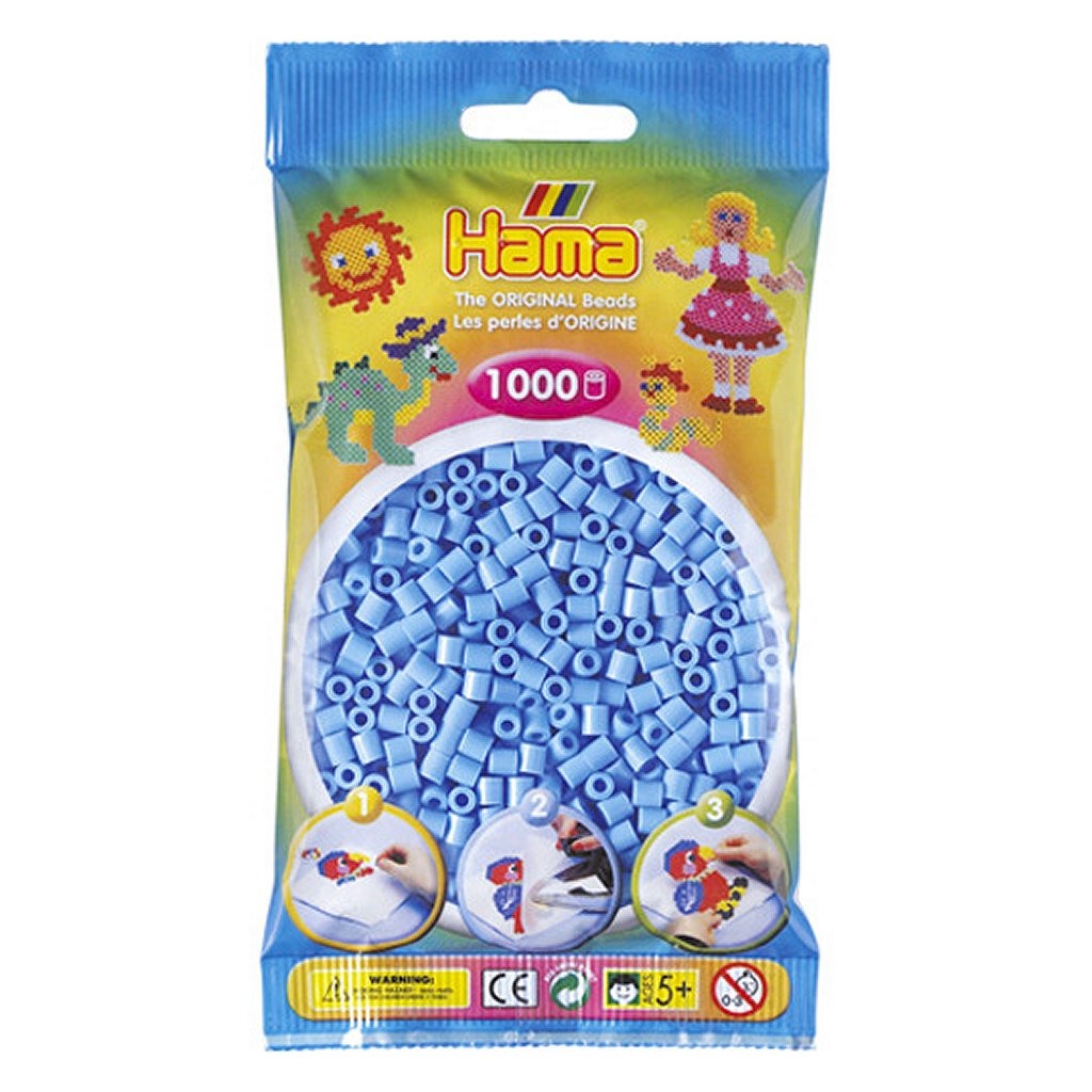 Hama -Eisenperlen hellblau 1000 Stücke