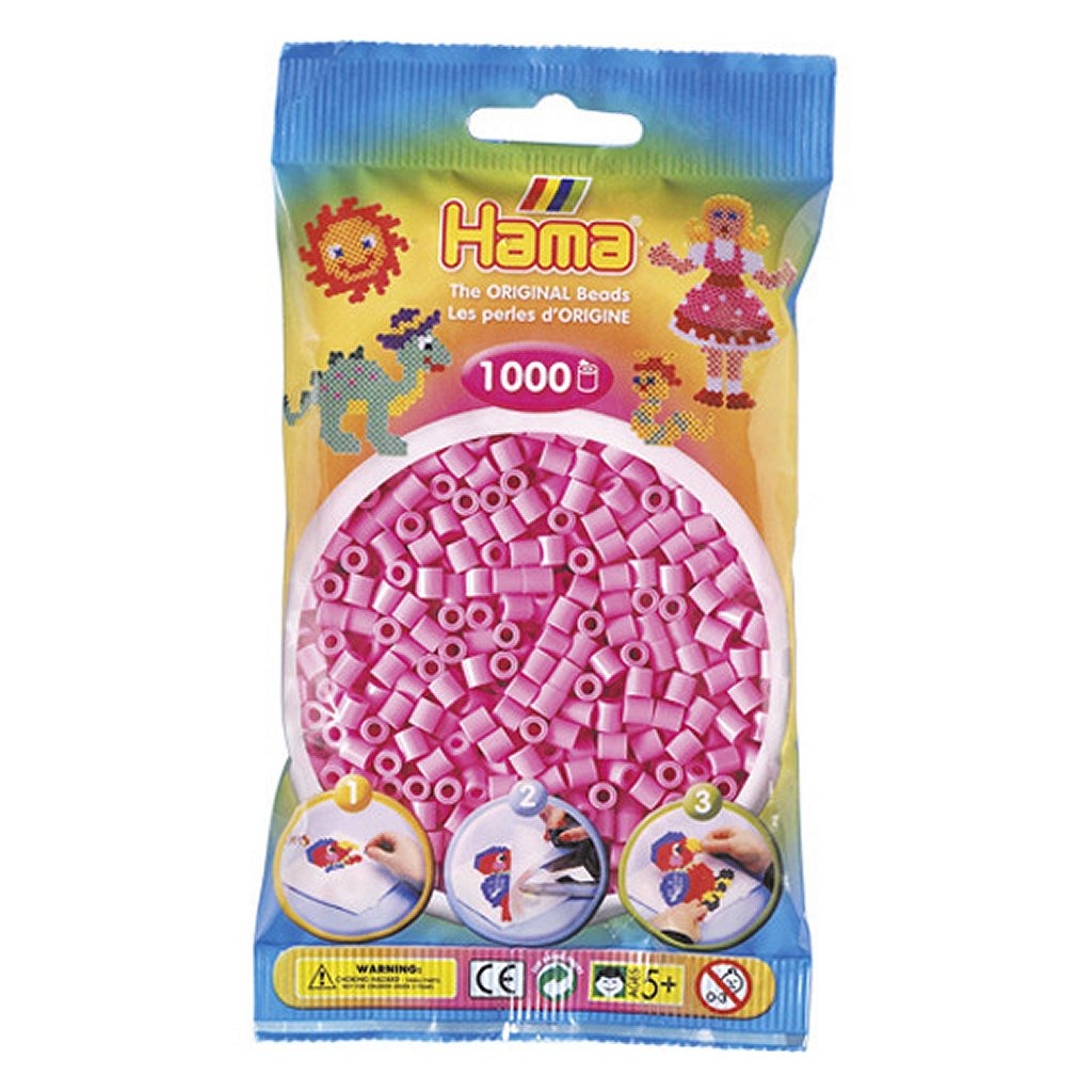 Hama strijkkralen roze 1000 stuks