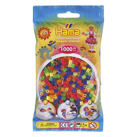 Hama -Eisenperlen Neonfarben mischen 1000 Stücke