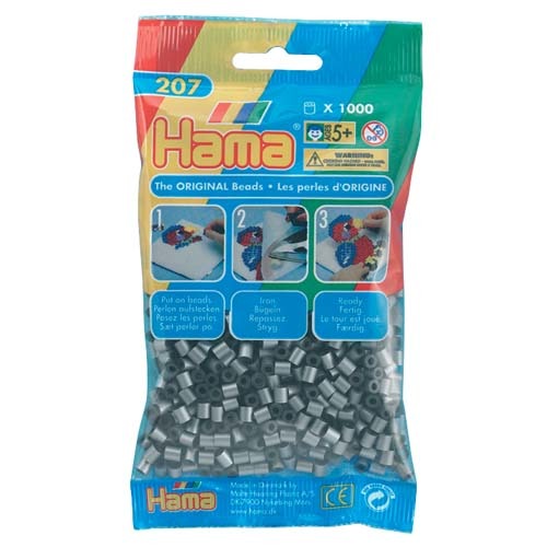 HAMA Iron Beads 1000 pièces argent