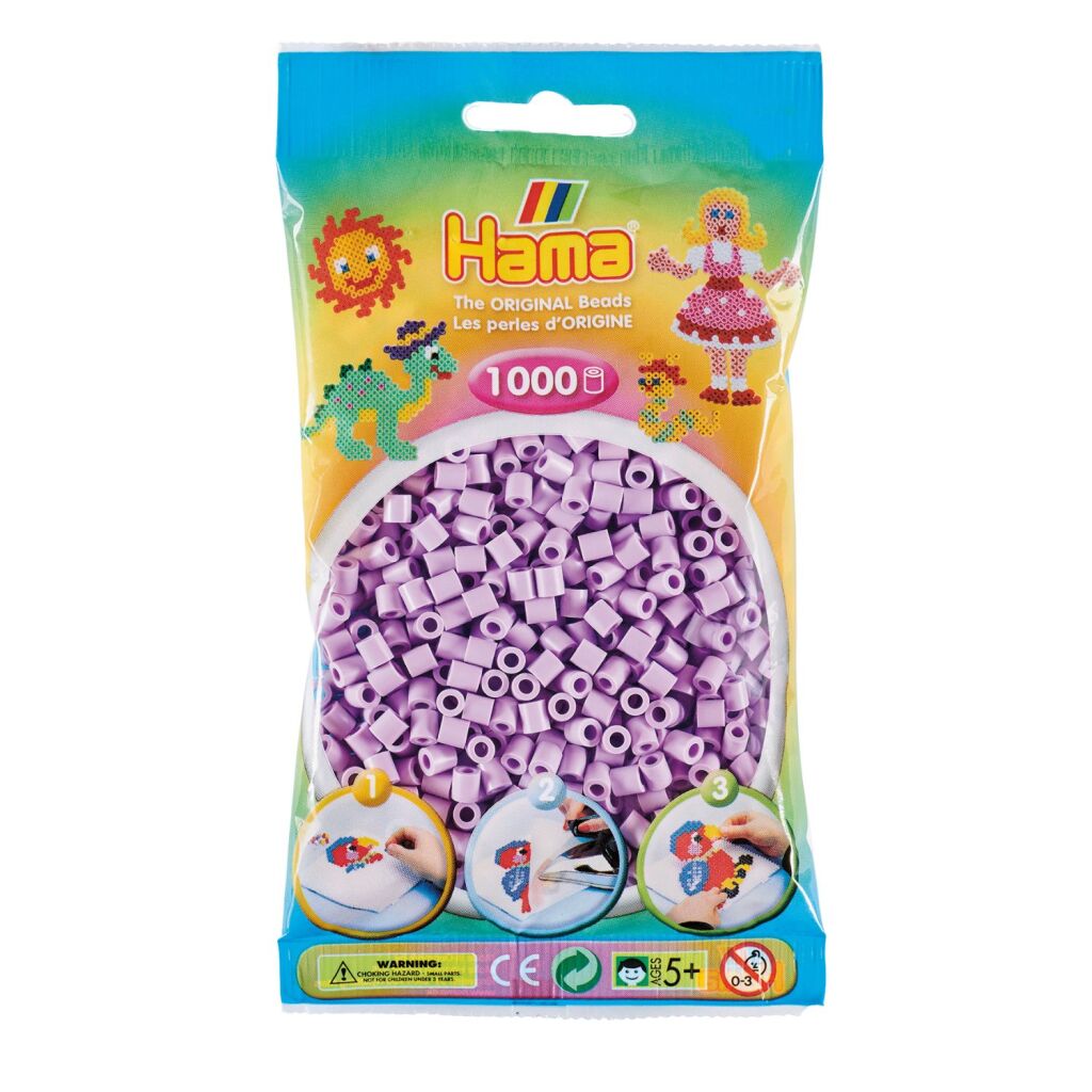 Hama Iron Beads Lila Pastel 1000 pièces