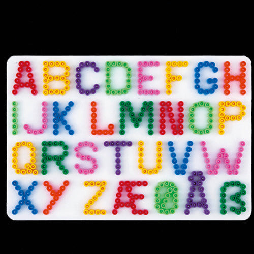 Hama Bügelperlen Grundplatte Buchstaben weiß