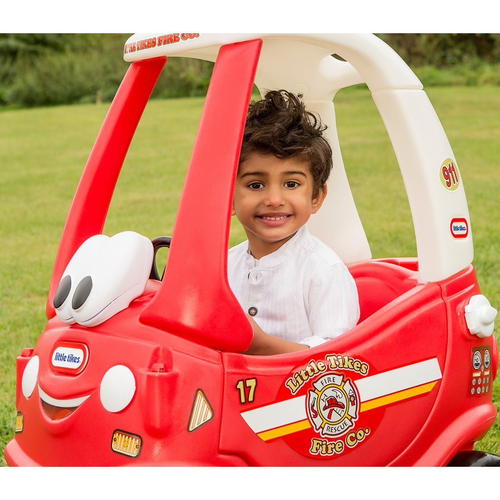 Little Tikes Ride and Rescue, gemütliches Coupé-Aufsitzauto der Feuerwehr