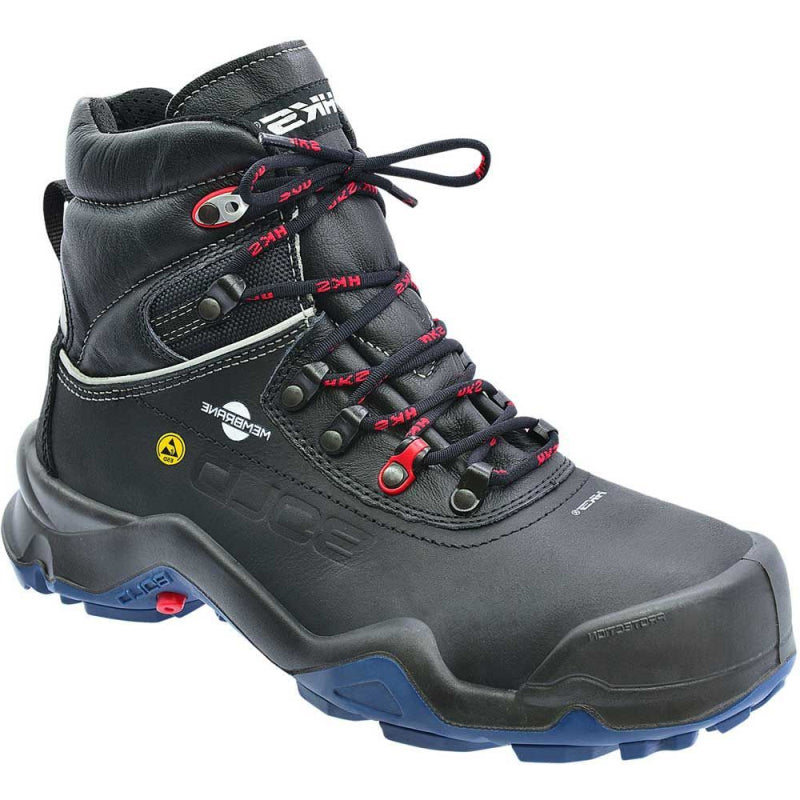 Hks Arbeitsschuh Delta 1 Dry WTP High S3 ESD | schwarz blau | Größe 41 - 00.162.031.41