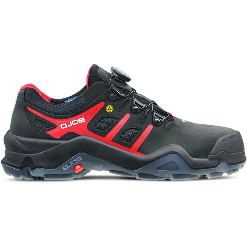 Hks Arbeitsschuh Targa 4 BVTP Boa Low S3 ESD | schwarz rot | Größe 40 - 00.162.095.40