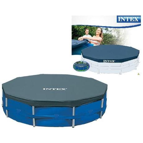 Intex 28031 Abdeckung für Rahmenpool 366cm Blau
