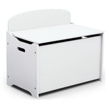 Delta Children Children TB83460GN-130GN-130 Caja de almacenamiento de madera con blanco respaldo blanco