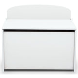 Delta Children Children TB83460GN-130GN-130 Caja de almacenamiento de madera con blanco respaldo blanco