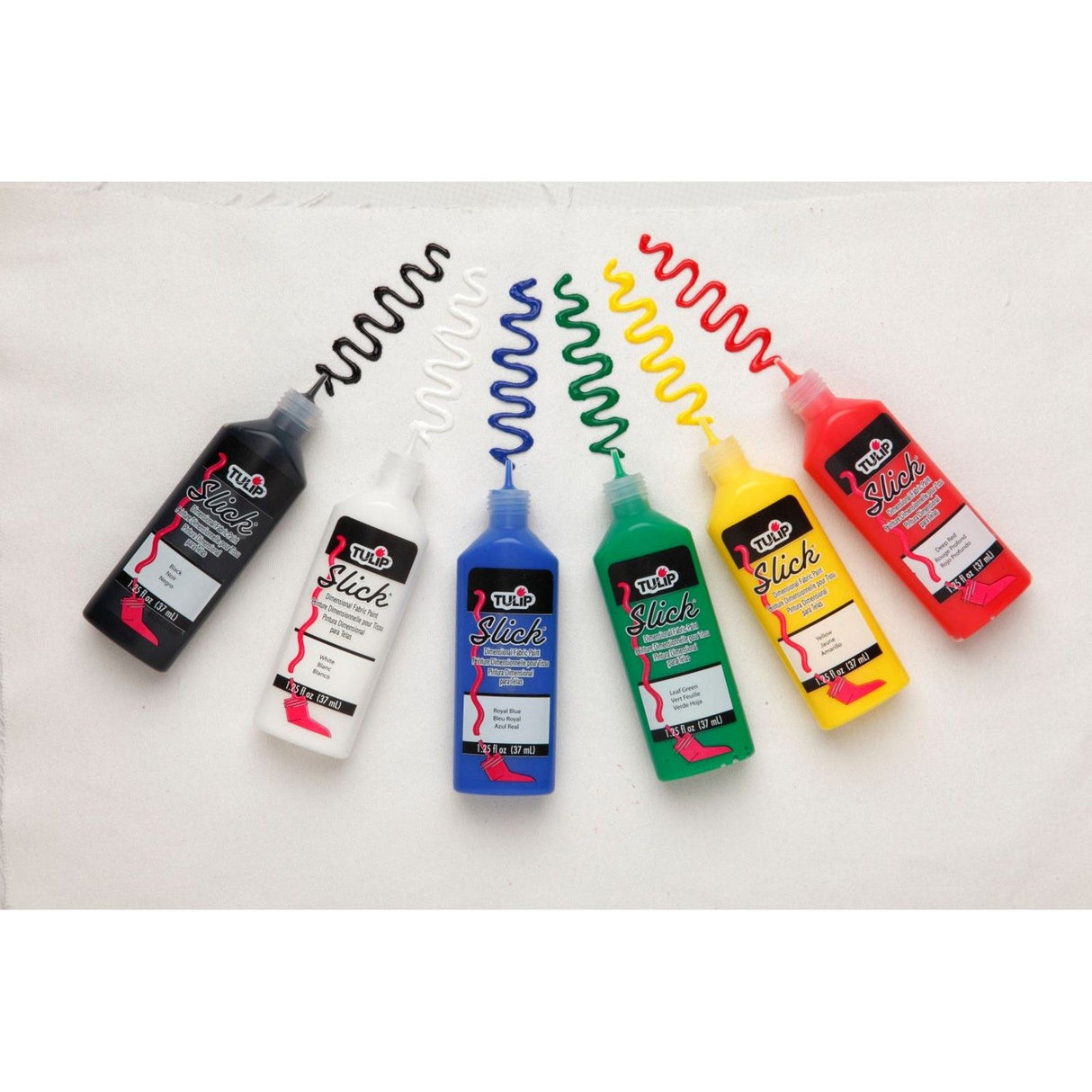 Tulpe • 3D-Textilfarbe 37ml glatt 6 Stk.