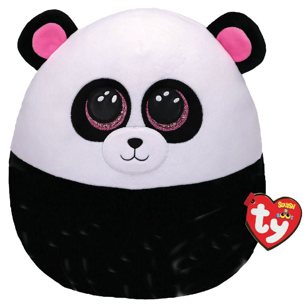 Ty Squish un panda en colère Bamboo Cushion Cushion 31 cm