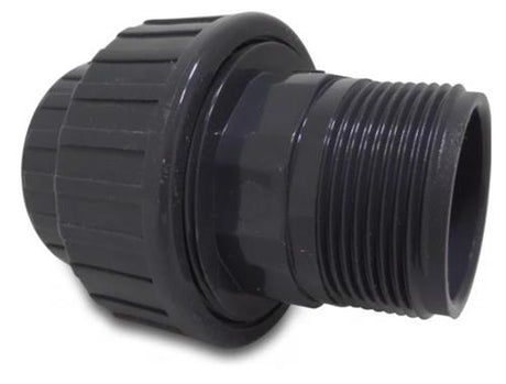 3-teilige PVC-Kupplung 2 Bi-Stecker 10 bar