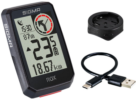 Sigma ROX 2.0 GPS SW SWO Stand einfacher Halter + USB-C-Ladekabel