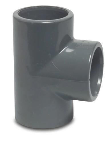 PVC T-Stück 50mm 90° 16 bar Kiwa