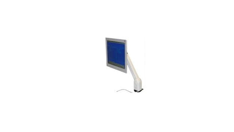 Intronics FC8888P LCD-Monitorarm, weiße Tischhalterung