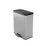 Hurver Decobin Pedal Bin 65L Silber Metallic