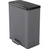 Curver Deko-Mülleimer Duo 26l+26l Cool Grey