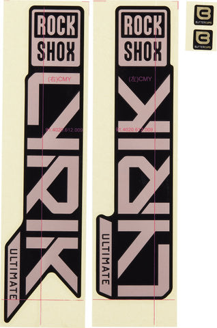 RockShox Dekorset Aufkleberset RS Gloss Rainbow