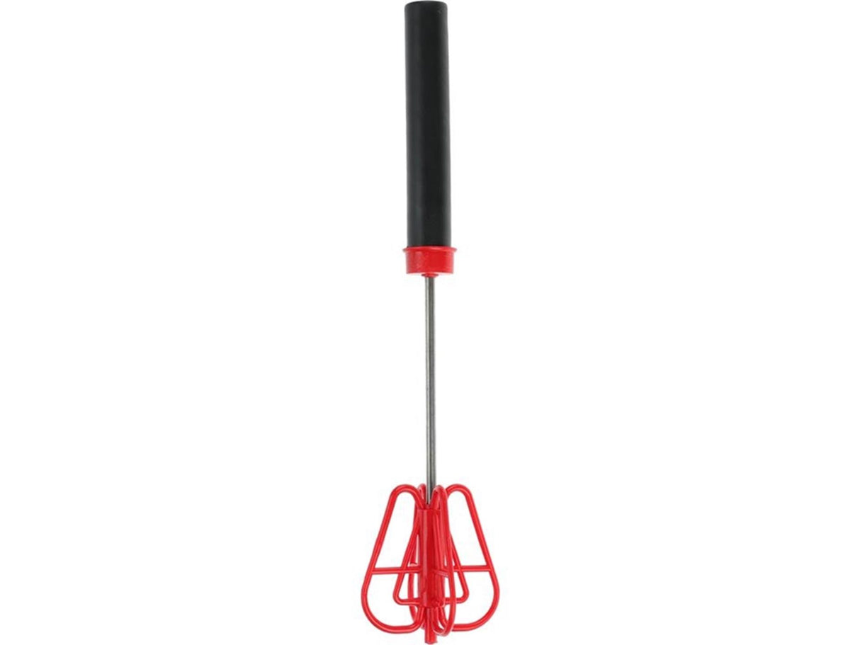 Excellent Houseware Schneebesen aus Kunststoff mit Edelstahl, 26 x 6 x 6 cm, rot