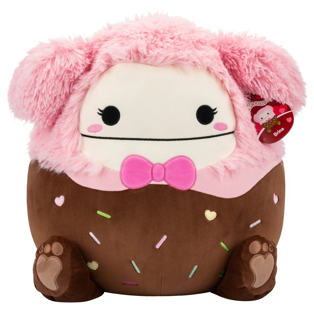 Squishmallows Kuscheltier Brina in Schokolade getauchter rosa Bigfoot 40 cm