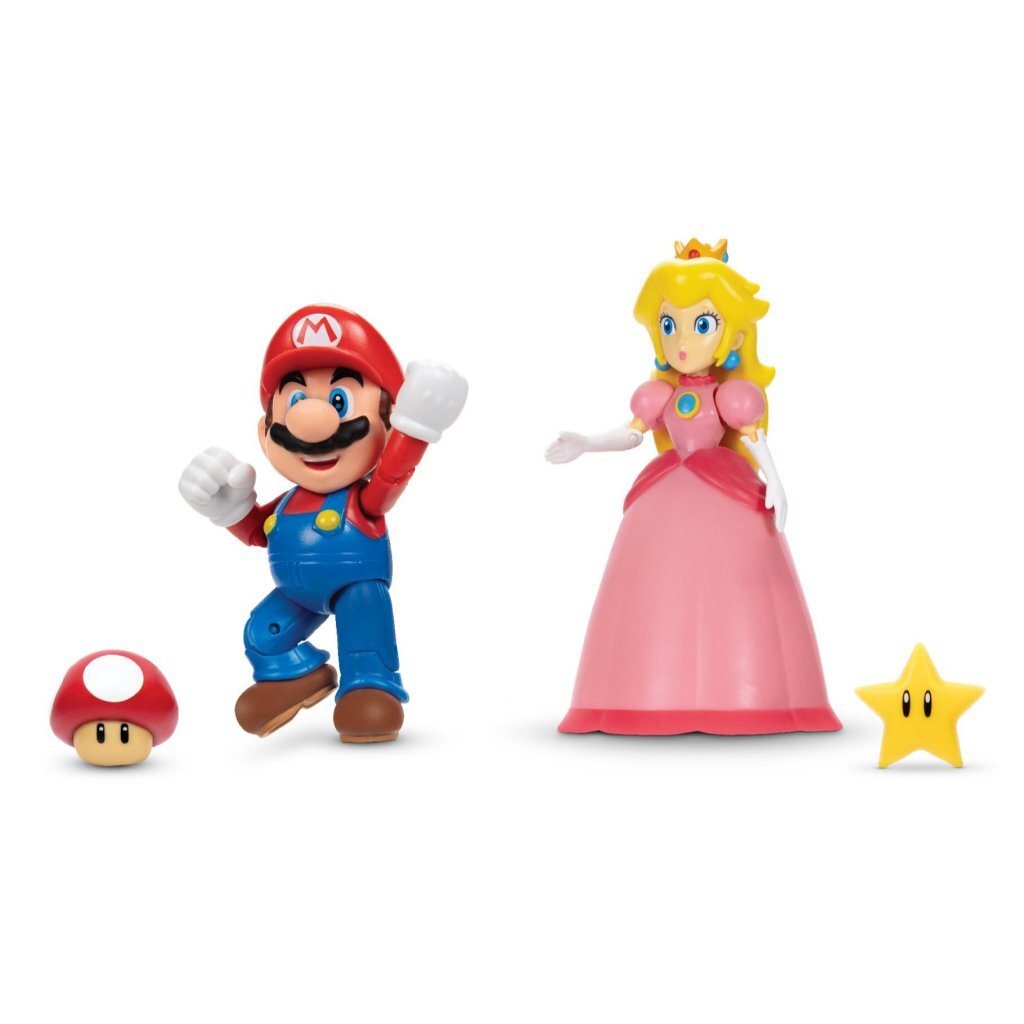 Super Mario figura Mario y Peach