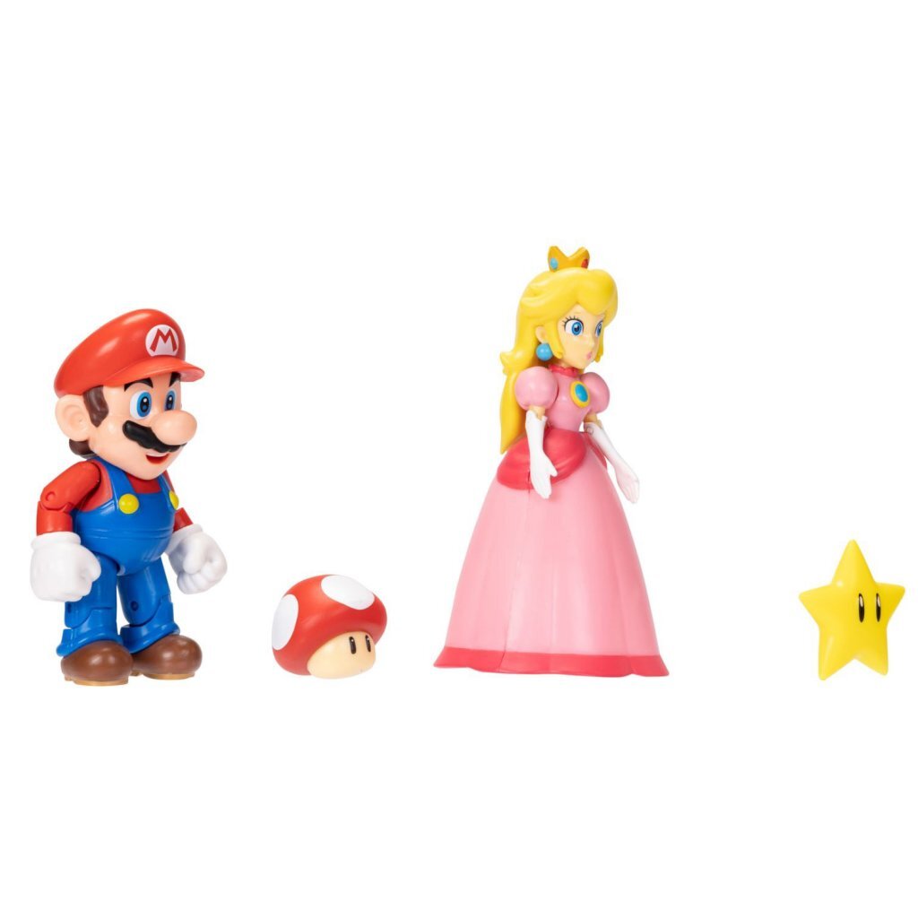 Super Mario figurer Mario og Peach