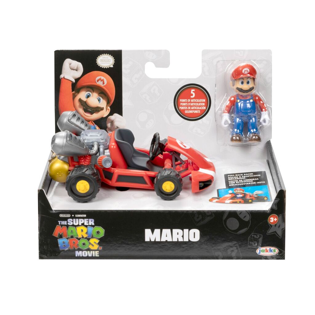 Super Mario filmkøretøj med figur