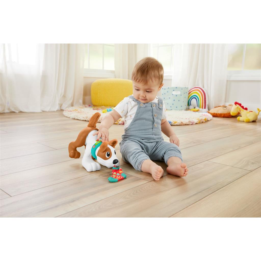 Fisher Price Crawl With Me Welpe + Licht und Ton