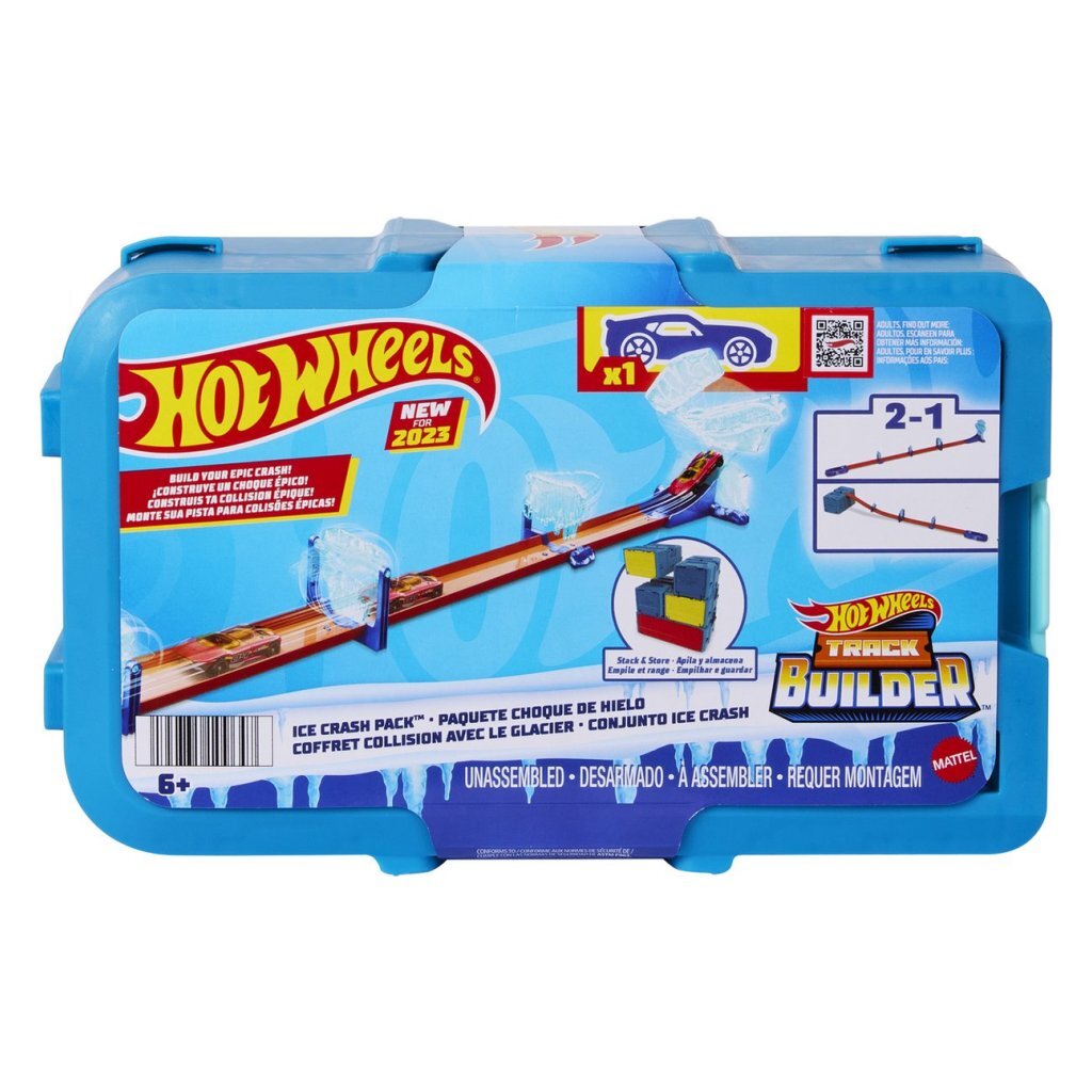 Mattel Hot Wheels Track Builder Icy Crash-Set
