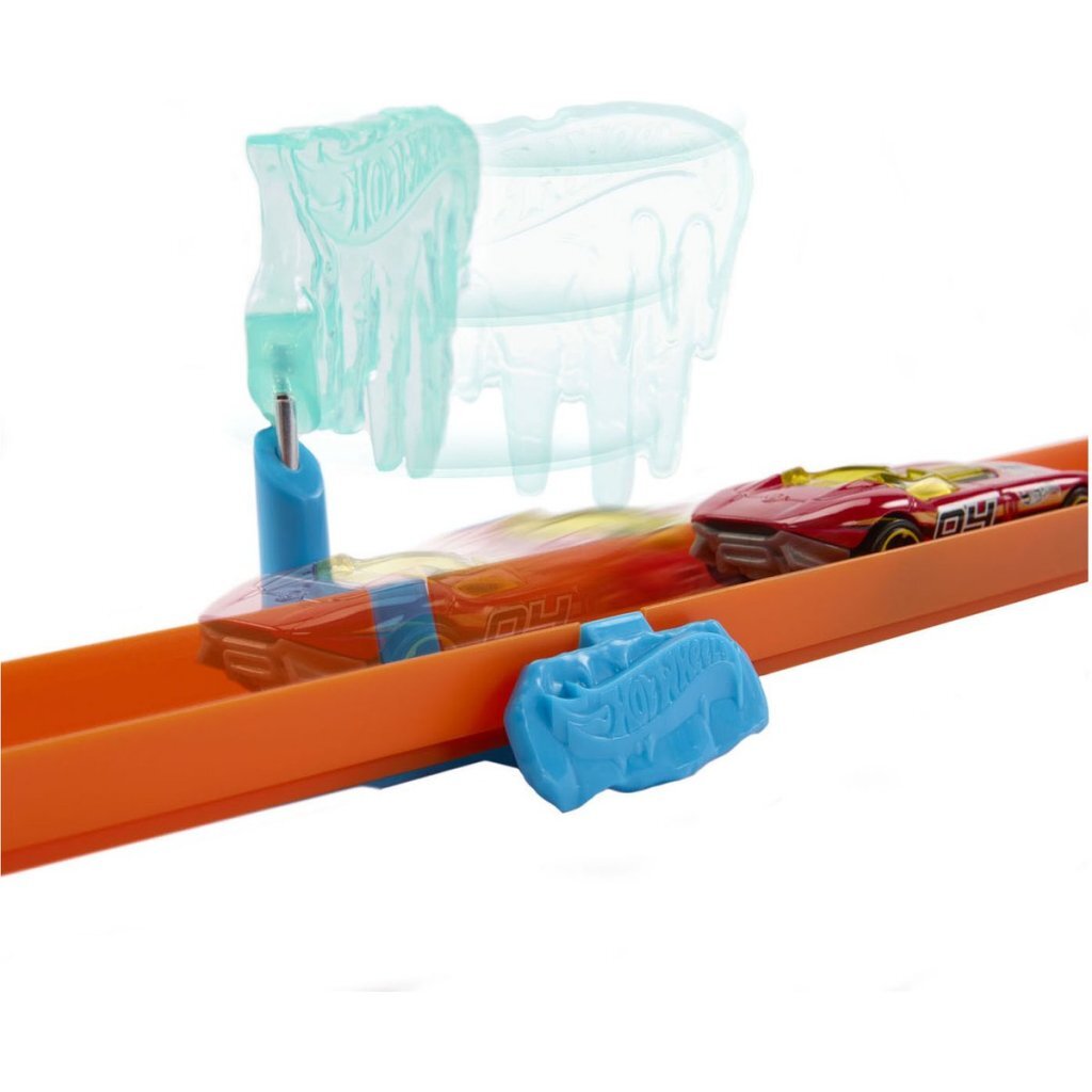 Mattel Hot Wheels Track Builder Icy Crash-Set